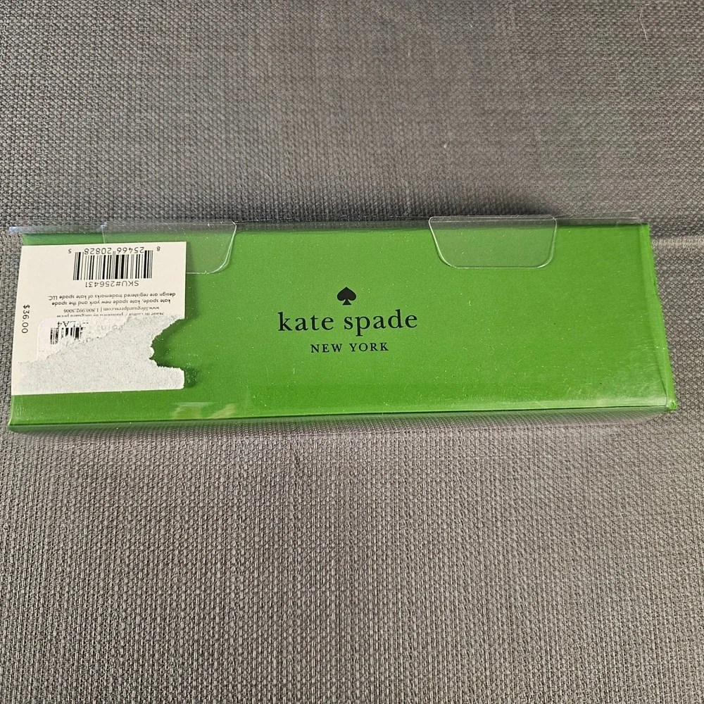 Kate Spade New York Gold Polka Dot Ballpoint Pen White Gold Boxed SKU 256431